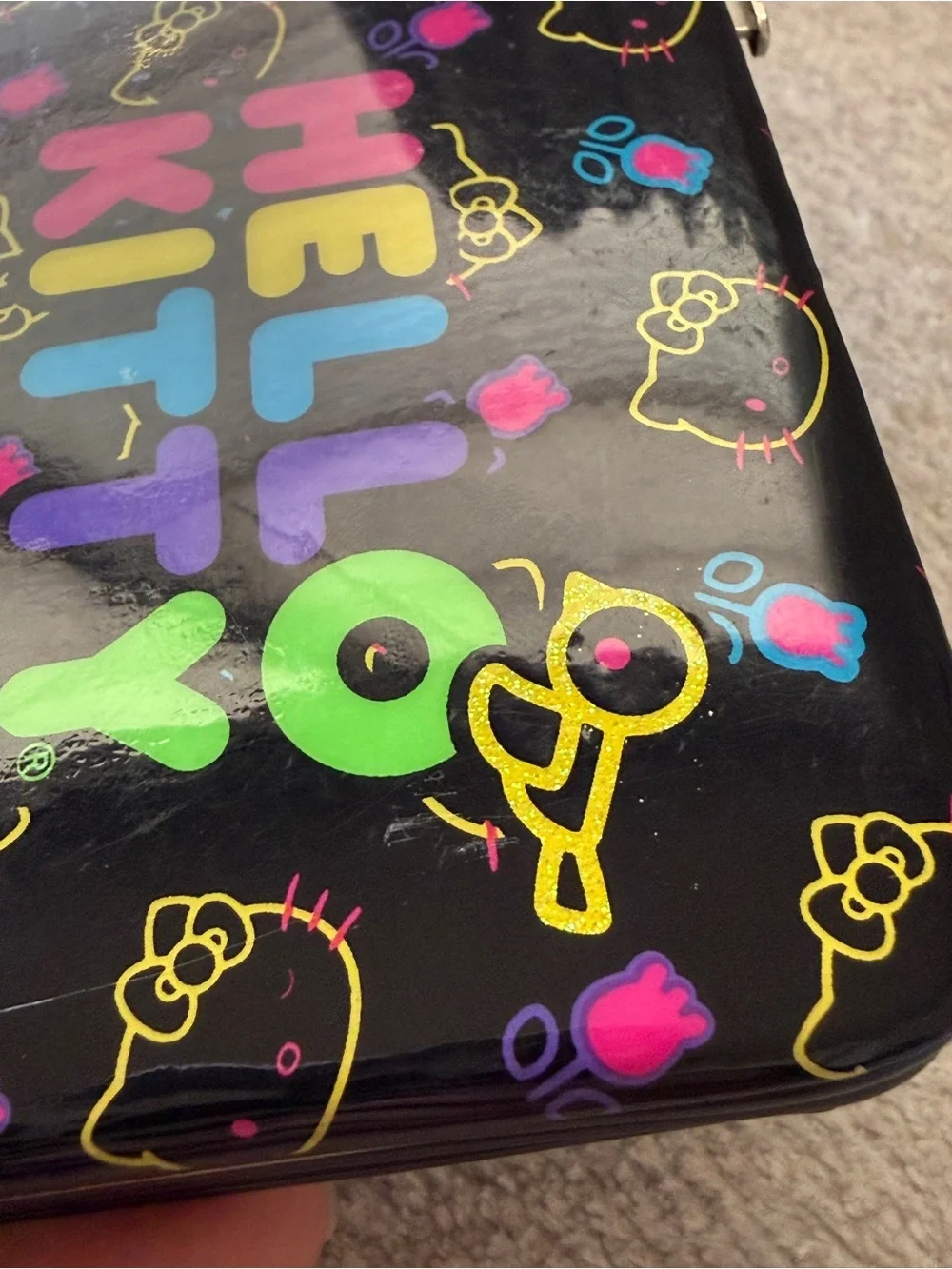 Vintage 2012 Loungefly x Sanrio Hello Kitty Wallet Black Scooter Design RARE